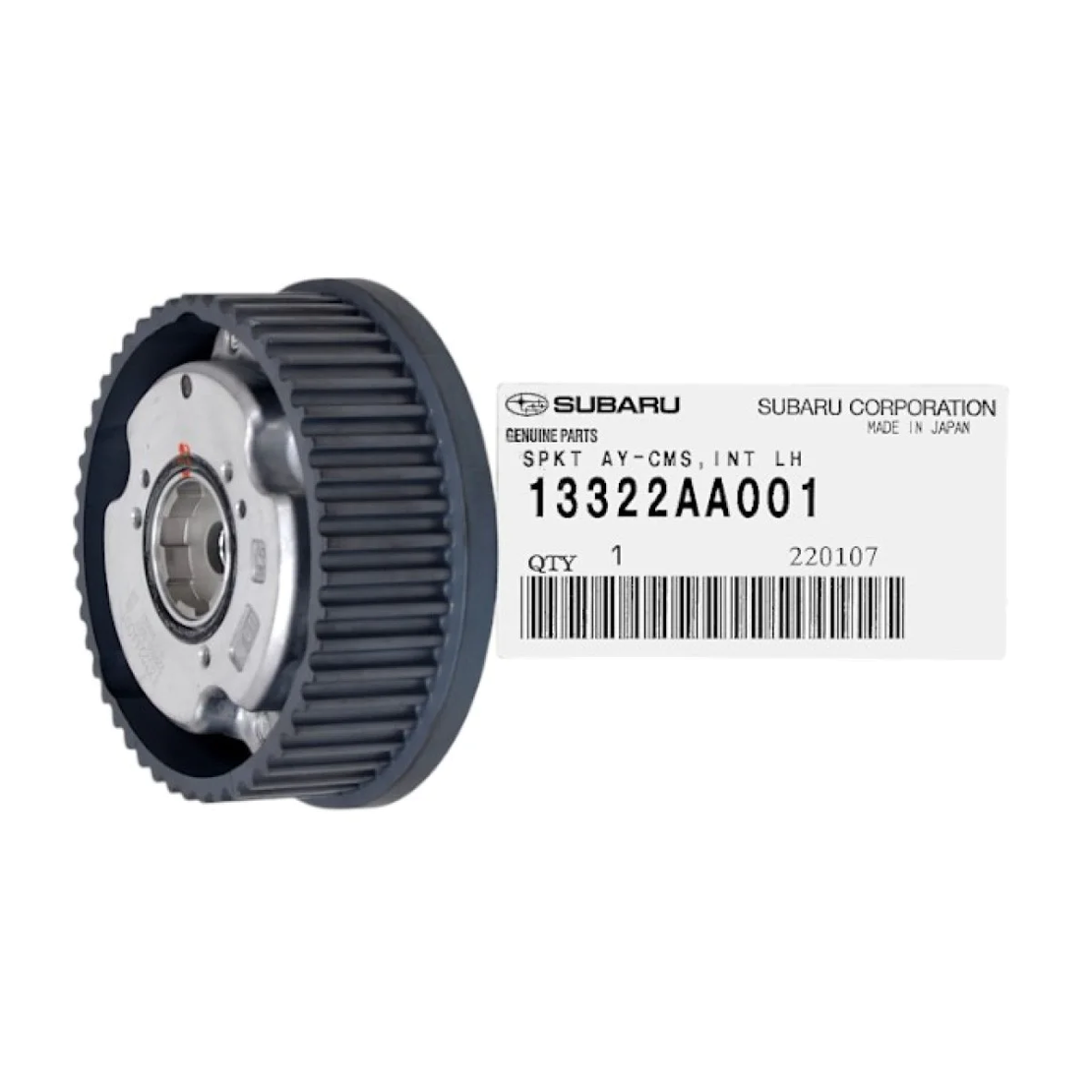 Зъбно колело разпределителен вал ляво СУБАРУ SUBARU 13322AA001 13322-AA001 OEM SUBARU