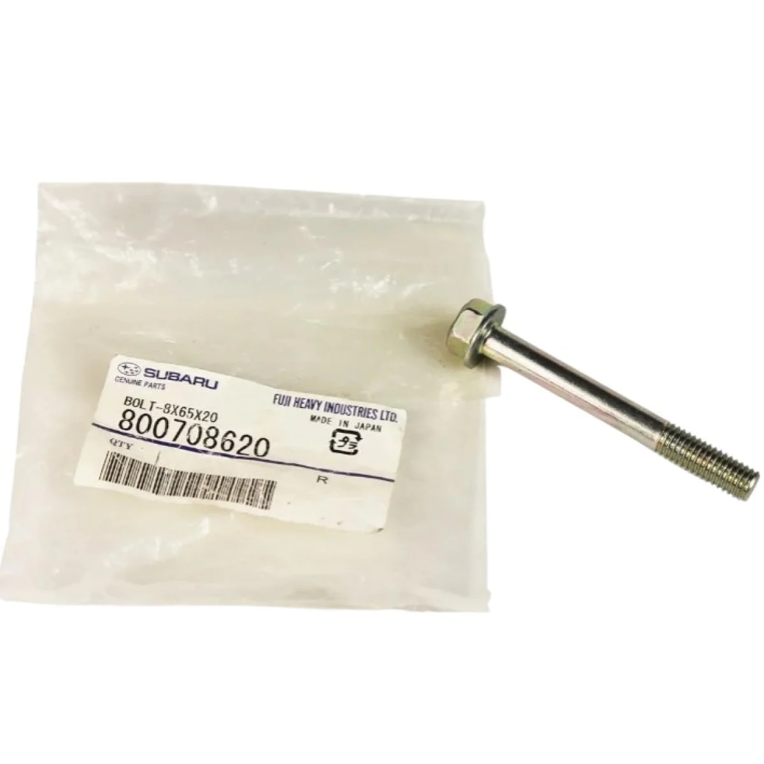 Болт за цилиндров блок 8X65X20 за СУБАРУ ФОРЕСТЪР ИМПРЕЗА ЛЕГАСИ АУТБЕК SUBARU LEGACY 800708620 OEM SUBARU