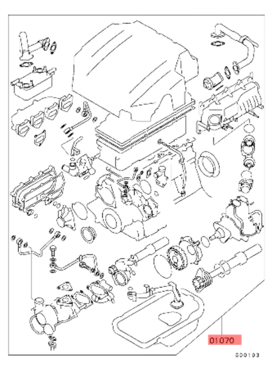 Комплект гарнитури за МИТСУБИШИ ПАДЖЕРО MITSUBISHI PAJERO 3.2 DI-D V68 V78 4M41 ME993451 ME993452 ME993453 ME993454