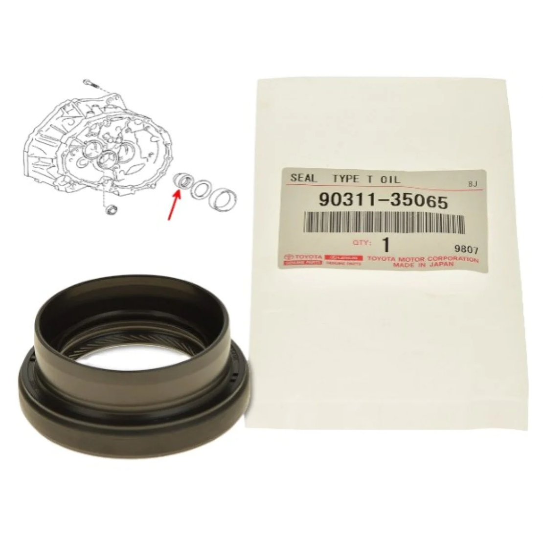 Семеринг за преден диференциал за ТОЙОТА АВЕНСИС РАВ 4 КОРОЛА TOYOTA RAV COROLLA AVENSIS 4 9031135065 90311-35065 9031135051 90311-35051 9031135057 90311-35057 OEM TOYOTA