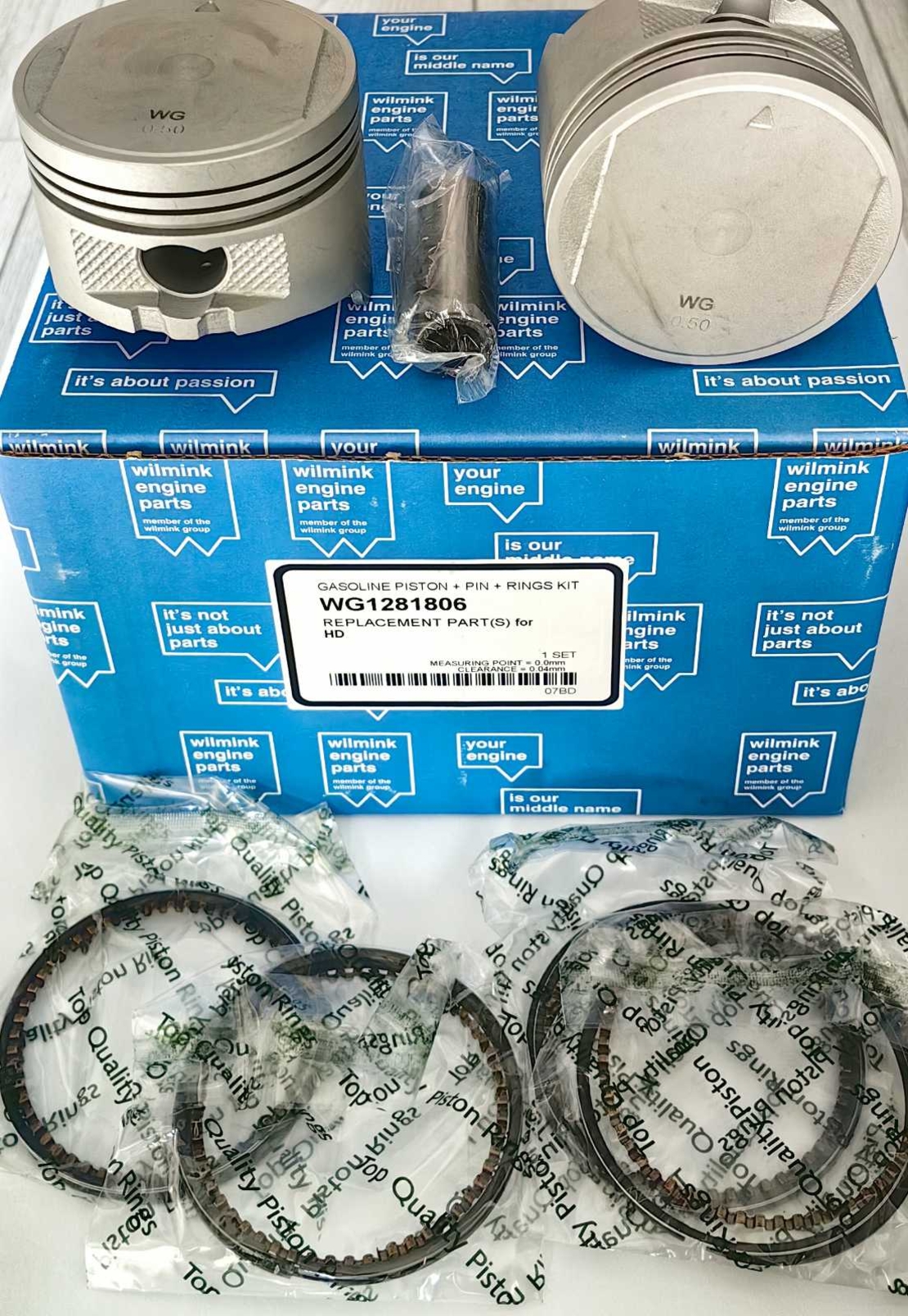 Комплект бутала и сегменти ремонтни 0.50 ДАЙХАТСУ ФЕРОЗА DAIHATSU FEROZA 1310187106 13101-87106 WG1281806