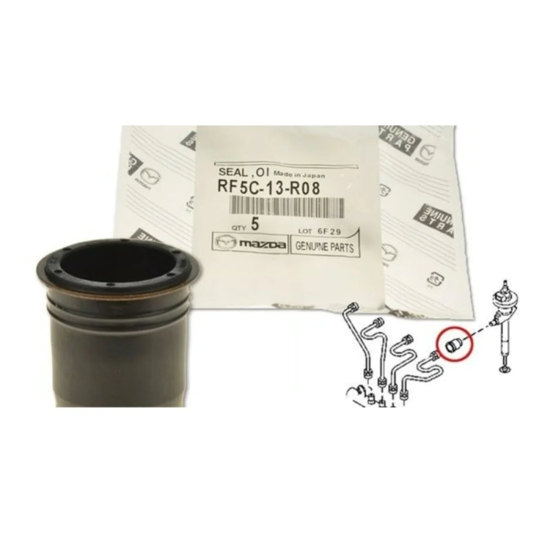 Уплатнение за дюза за МАЗДА 5 MAZDA 5 RF5C-13-R08 RF5C13R08 ENT250391