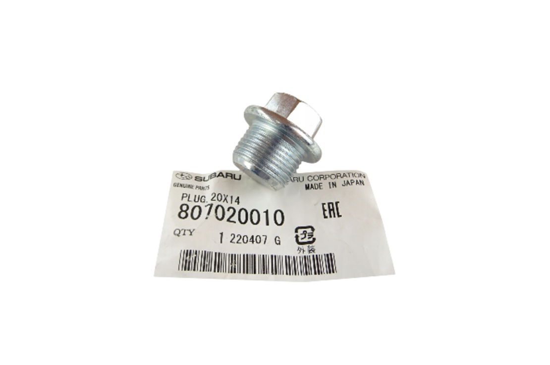 Пробка за картер СУБАРУ ФОРЕСТЪР ИМПРЕЗА ЛЕГАСИ АУТБЕК SUBARU FORESTER IMPREZA LEGACY 807020010 OEM SUBARU