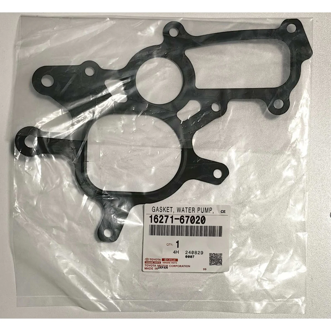 Гарнитура уплатнение водна помпа ТОЙОТА ЛАНД КРУЗЕР ПРАДО ХАЙЛУКС 1627167020 16271-67020 OEM TOYOTA