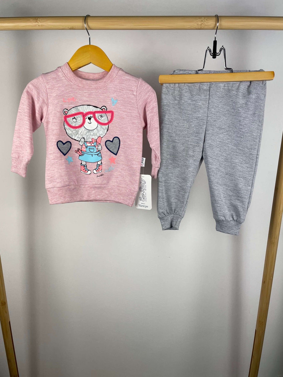 Children's Set ''Bear & Hearts''