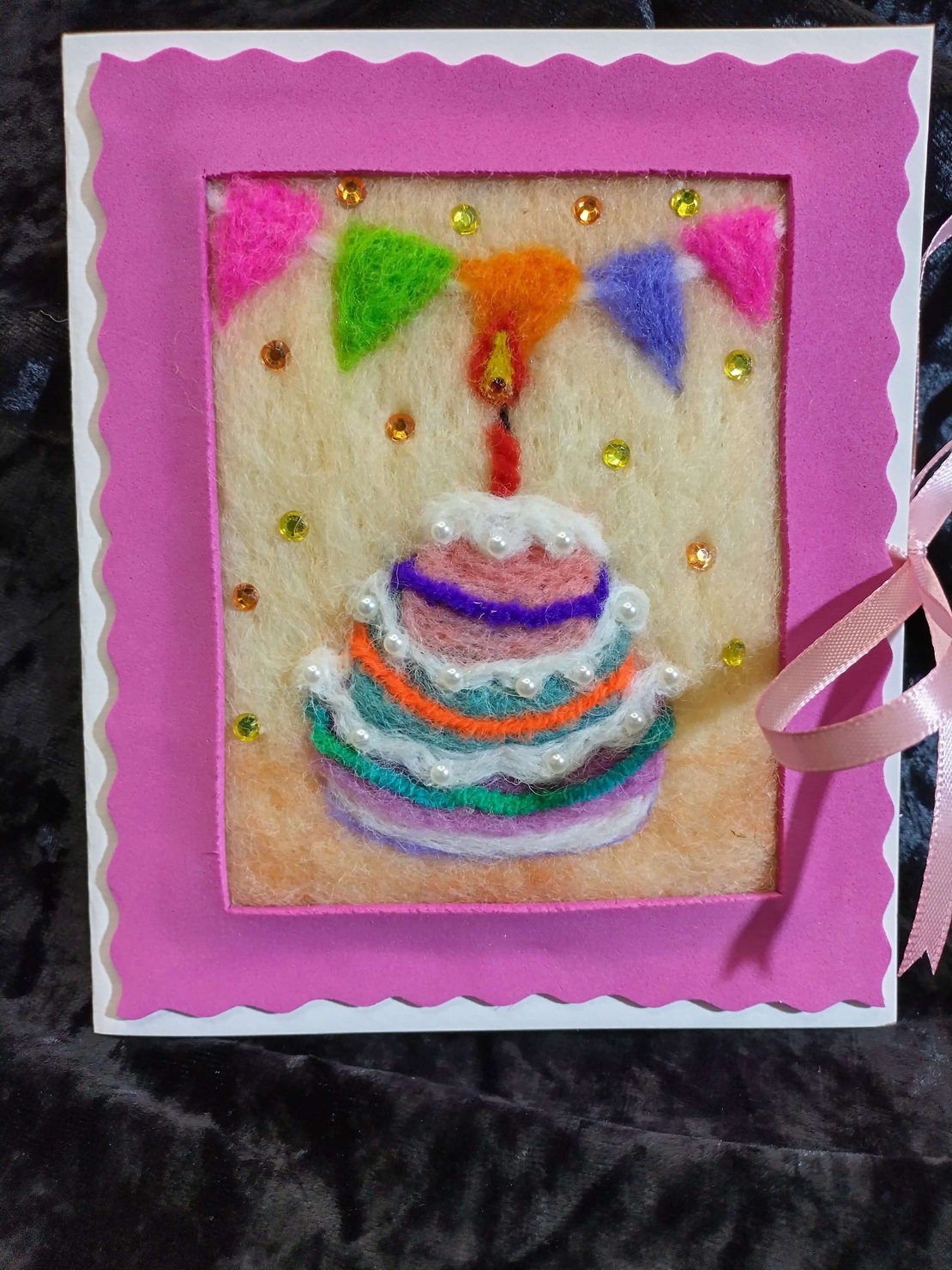 Картичка с торта