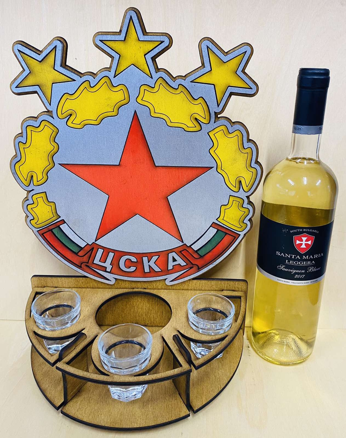 Тематичен дървен мини бар  - цска