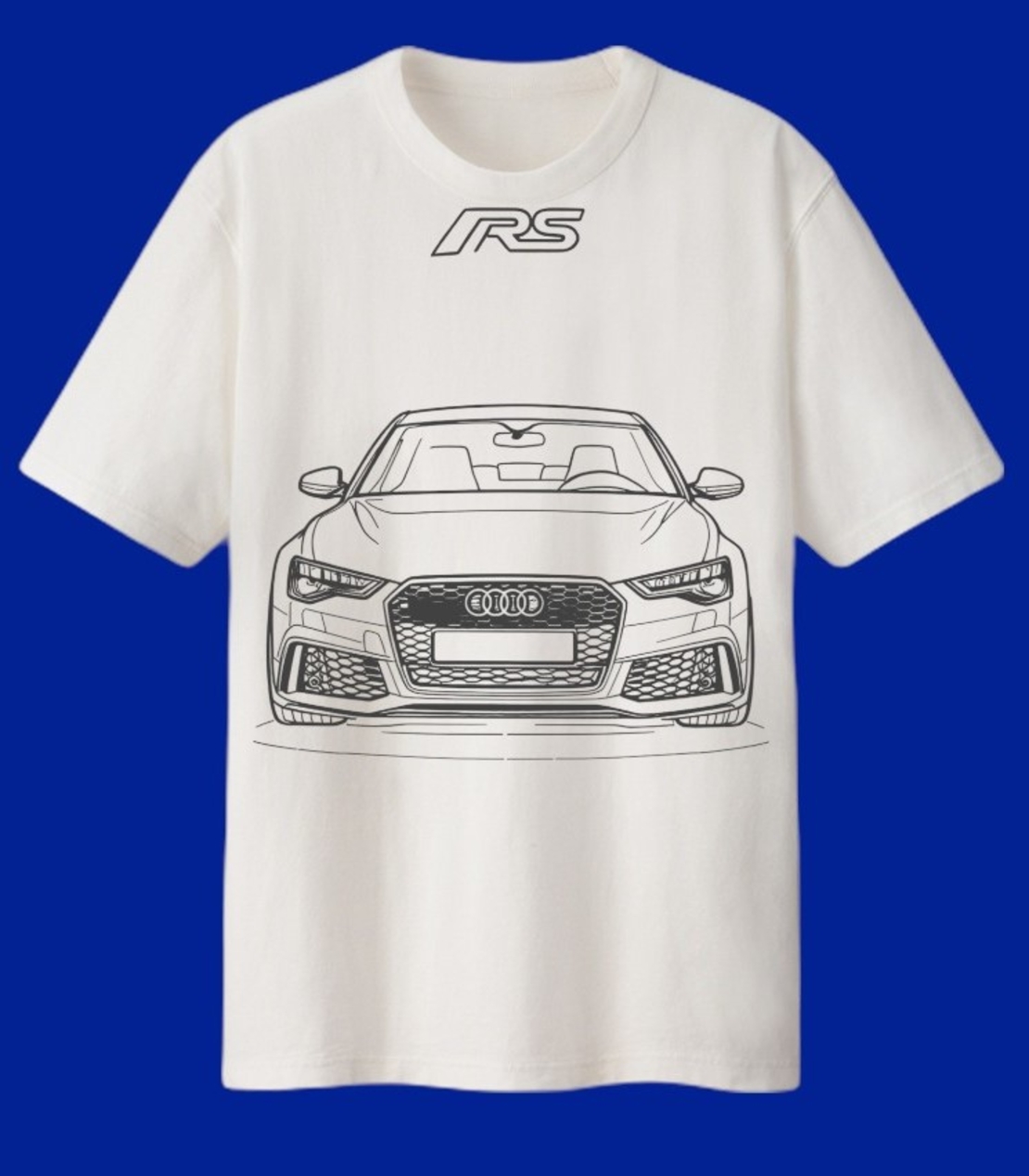 Мъжка памучна тениска – Audi A6 2016 RS