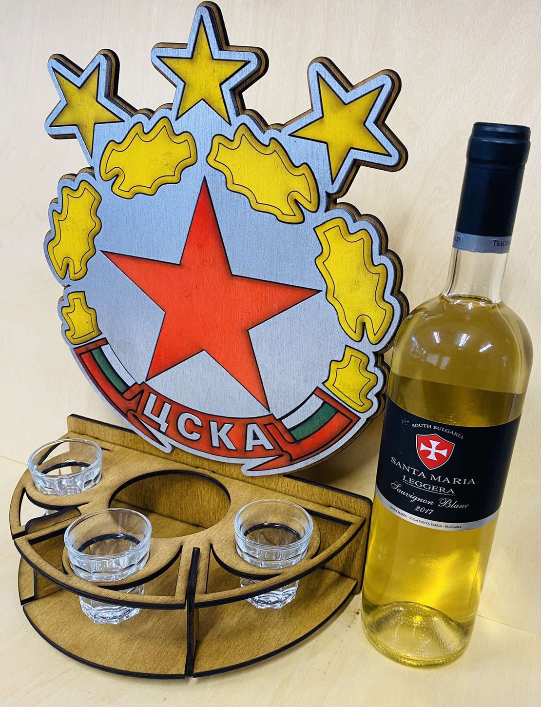 Тематичен дървен мини бар  - цска