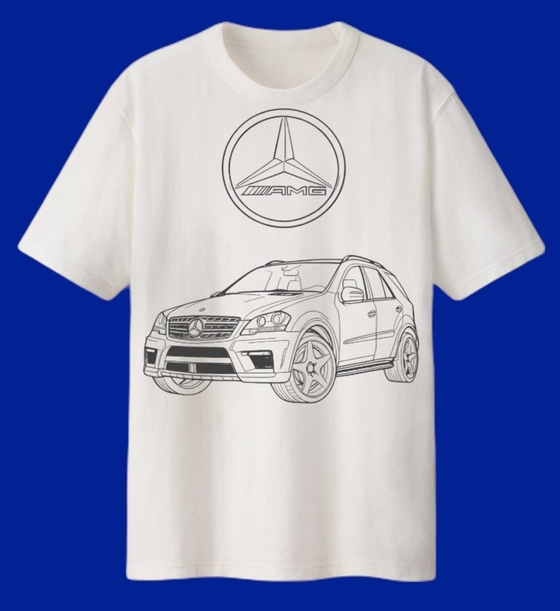 Мъжка тениска – Mercedes ML 2011 AMG