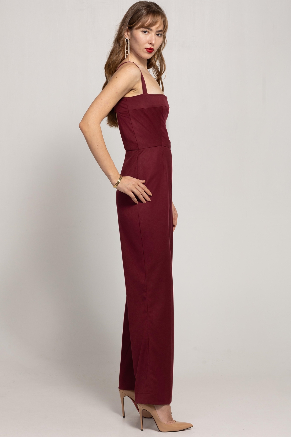 MAROON JUMPSUIT