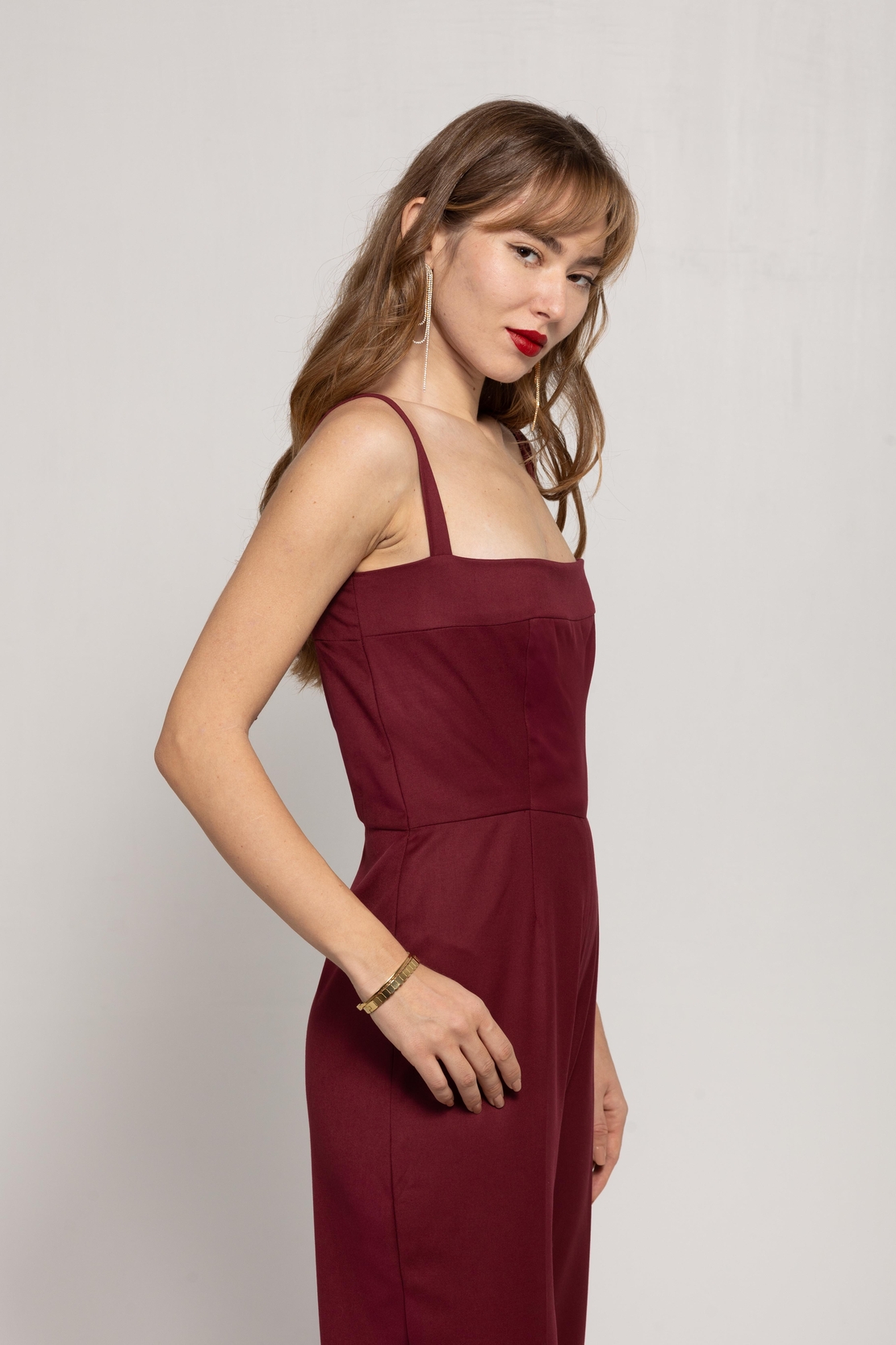 MAROON JUMPSUIT