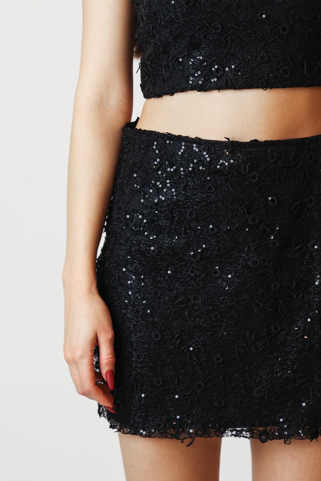 GOLDA BLACK MINISKIRT