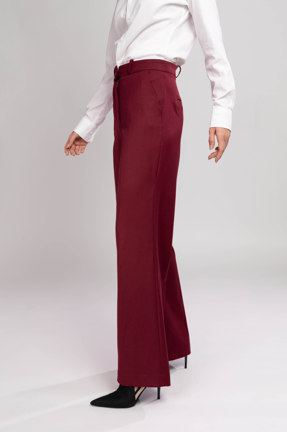 AMARA BURGUNDY TROUSERS