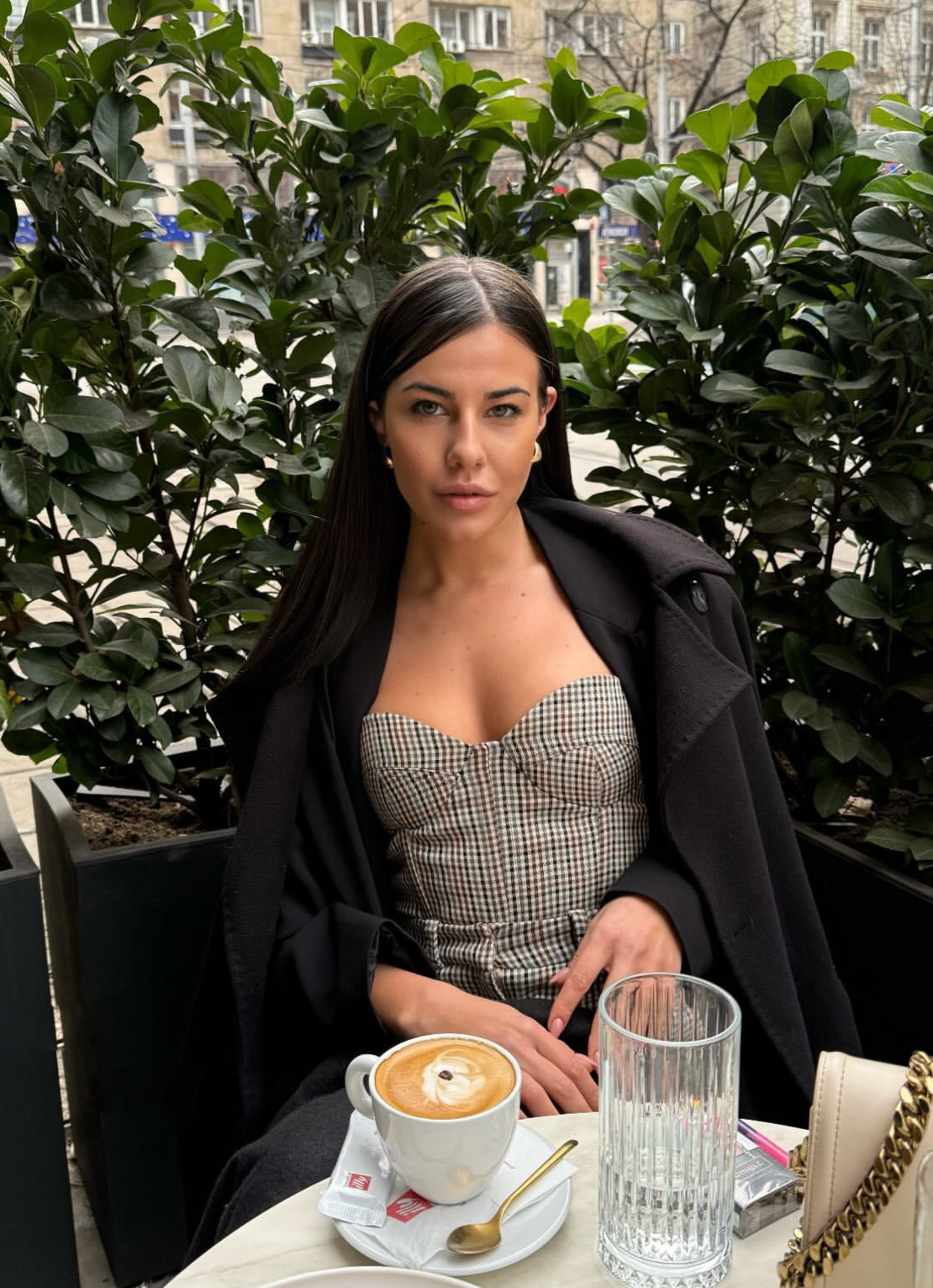 NESSA CHECKED CORSET