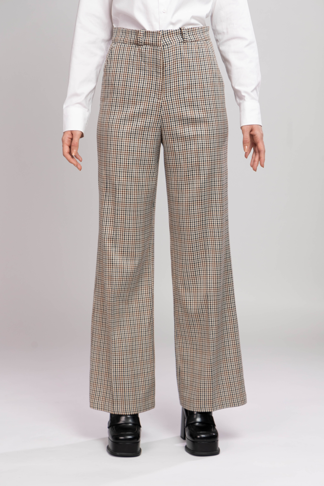 AYLA CHECKED TROUSERS
