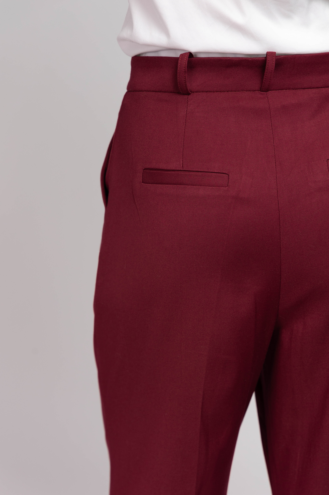 AMARA BURGUNDY TROUSERS