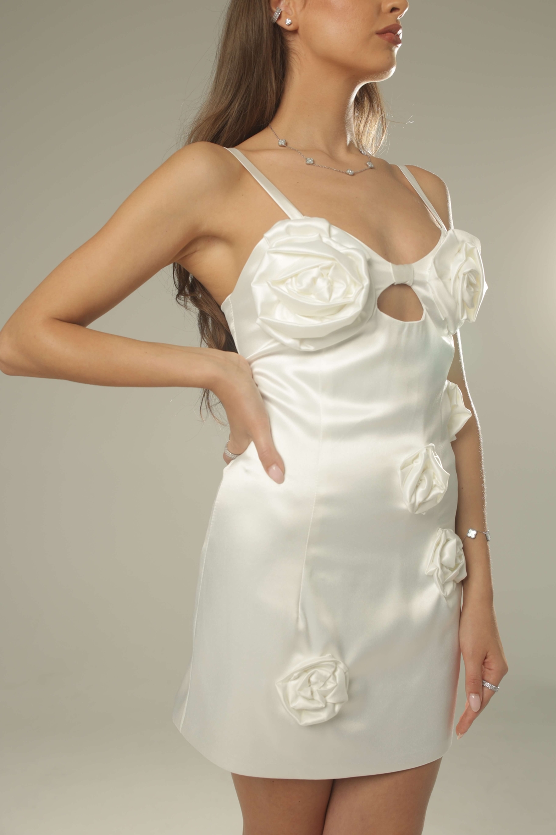 ROSIE SATIN DRESS