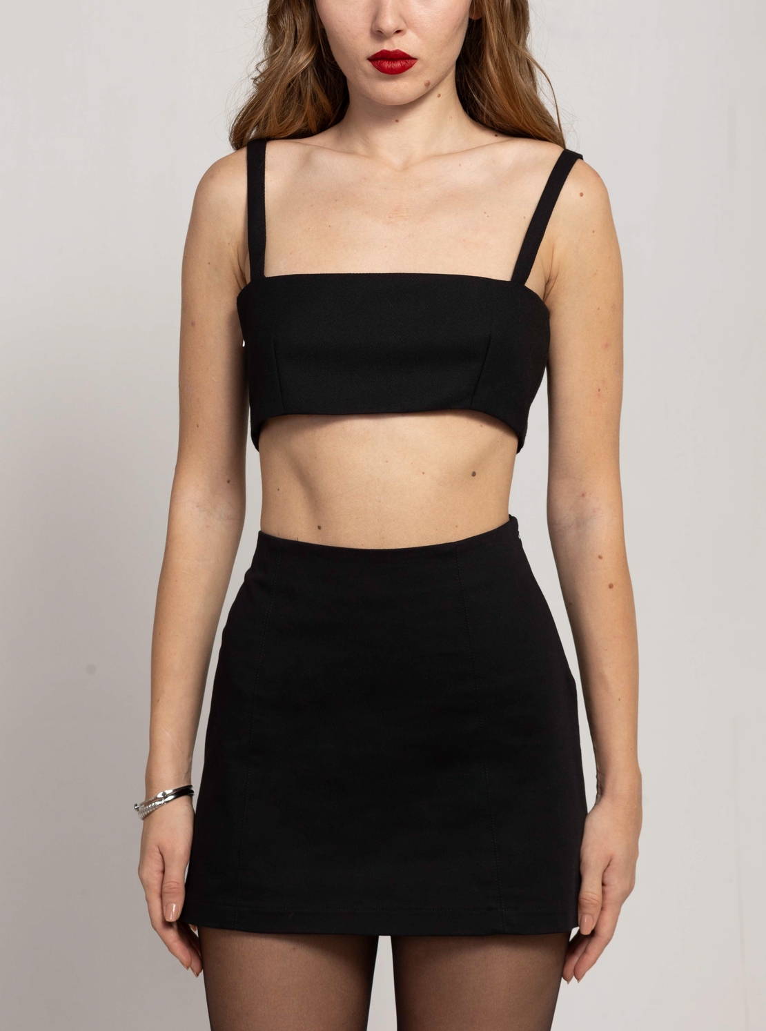 AMARA BLACK MINISKIRT