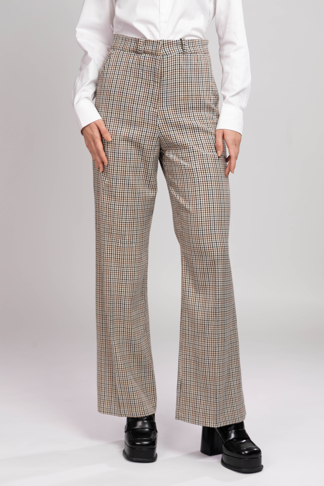 AYLA CHECKED TROUSERS