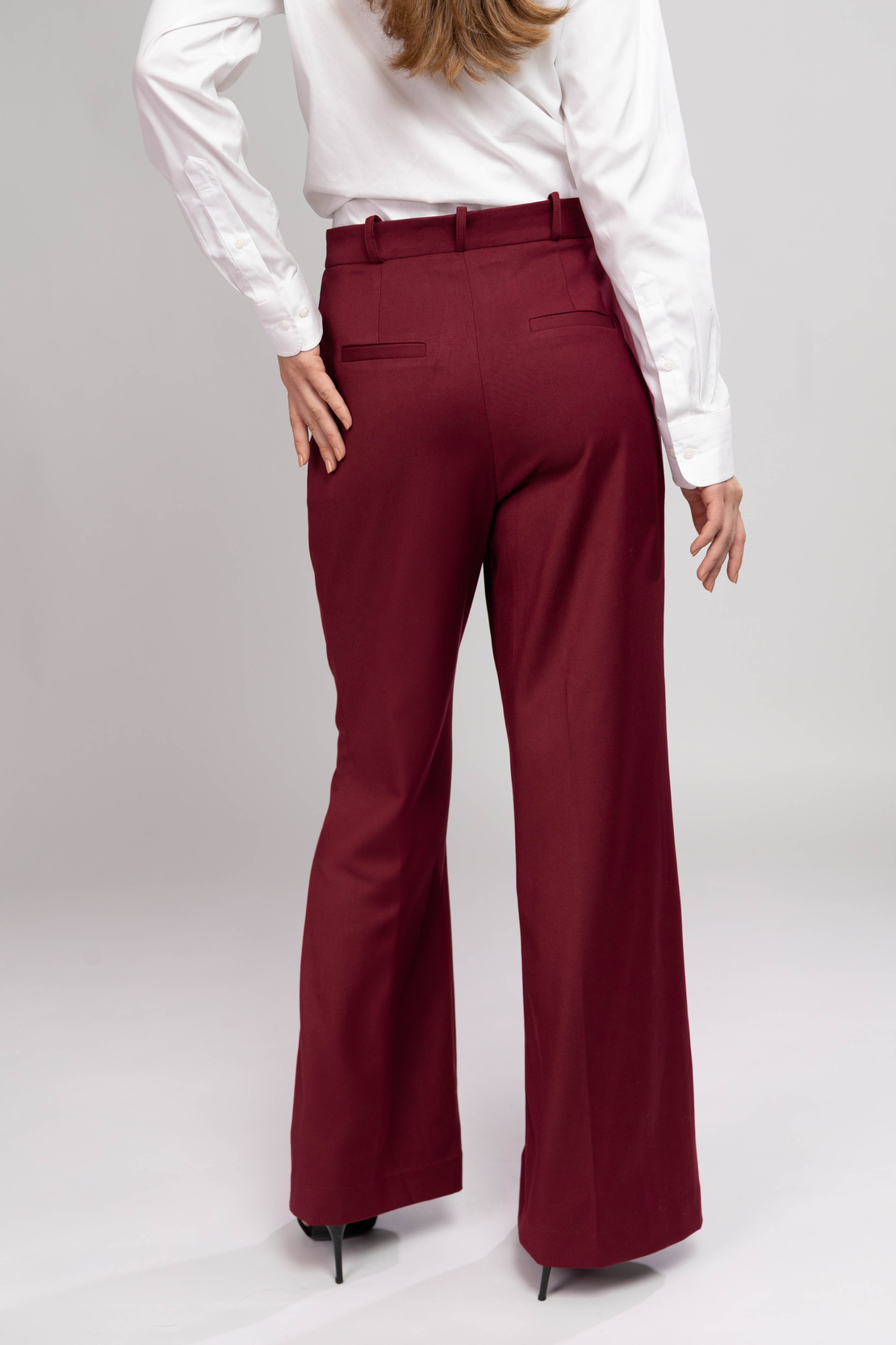 AMARA BURGUNDY TROUSERS
