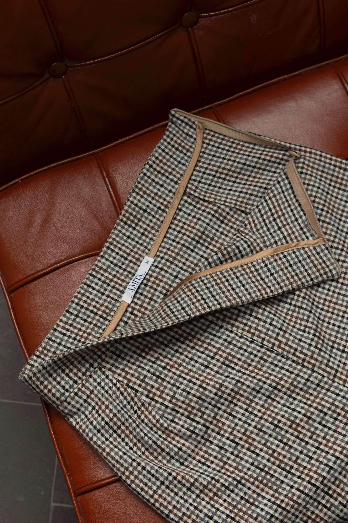 AYLA CHECKED MIDI SKIRT