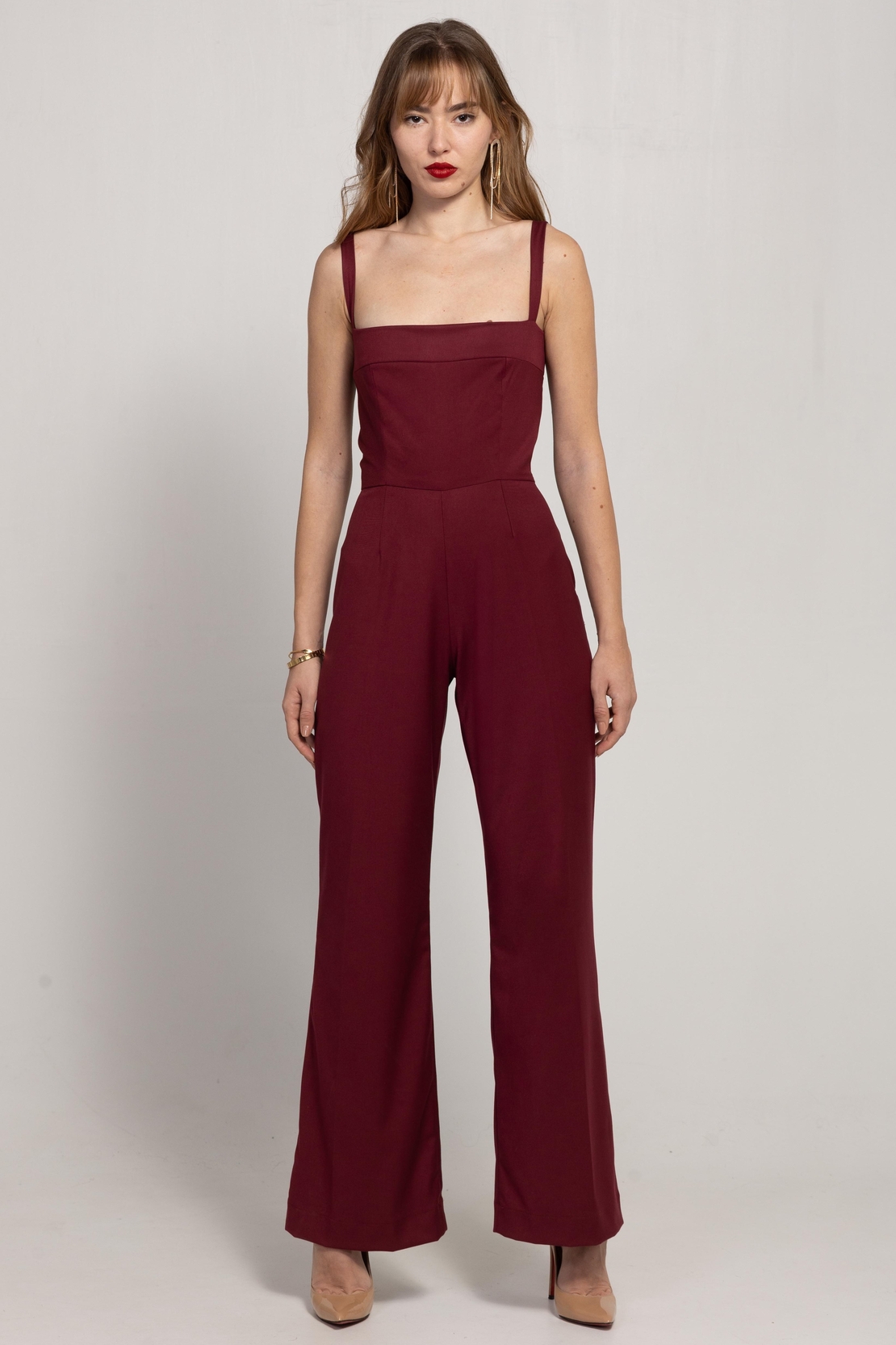 MAROON JUMPSUIT