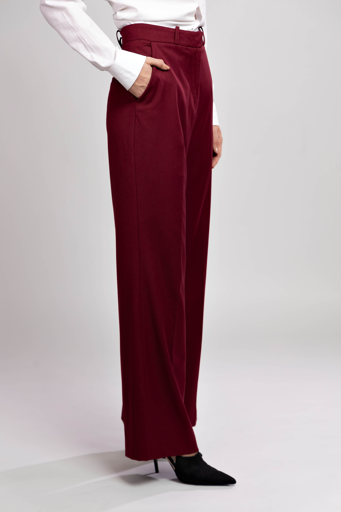 AMARA BURGUNDY TROUSERS