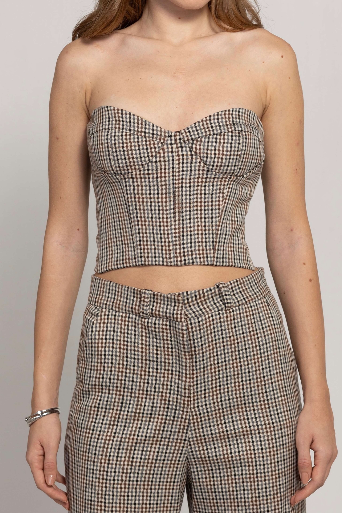 NESSA CHECKED CORSET