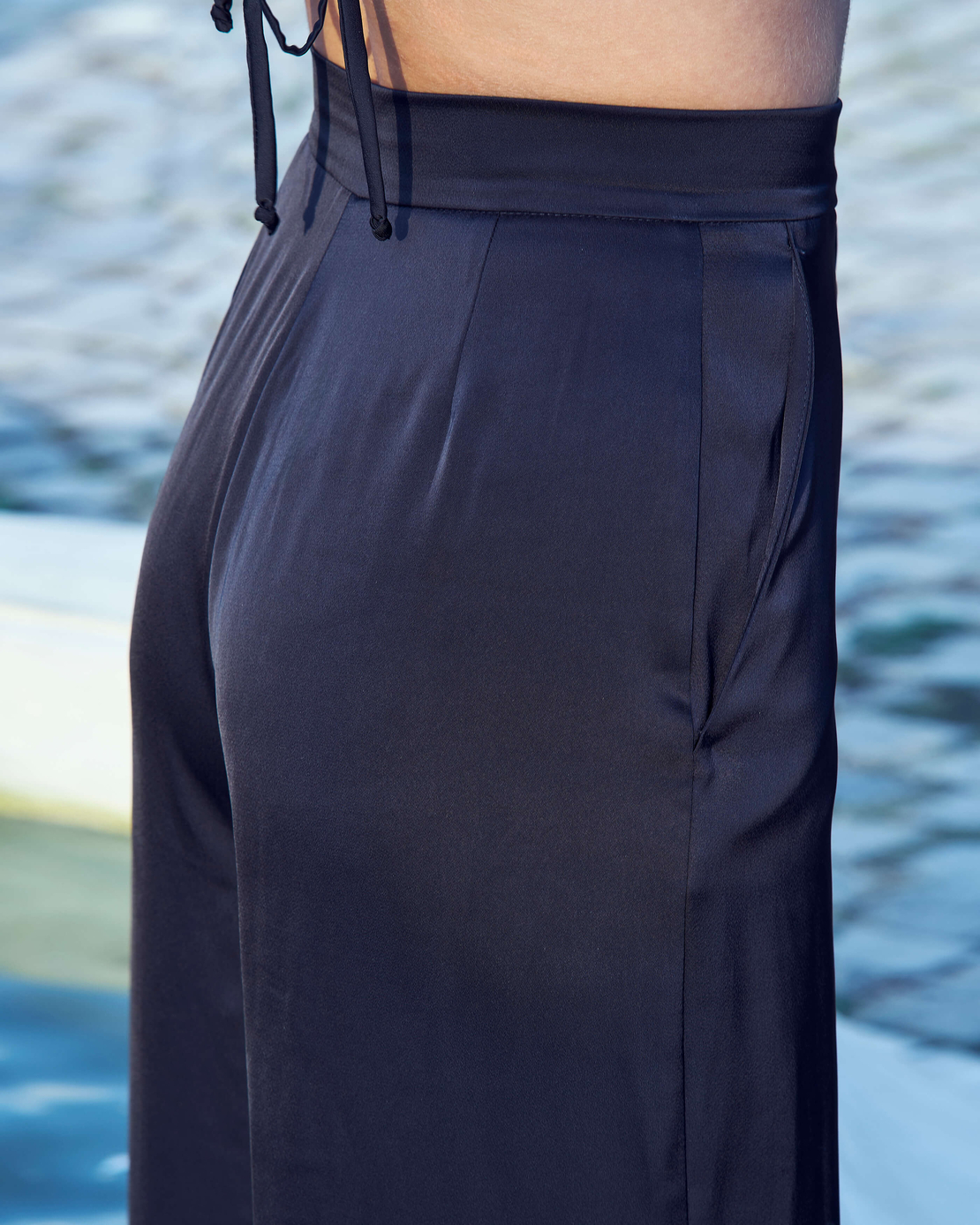 BLACK PEARL SATIN CO-ORD SET