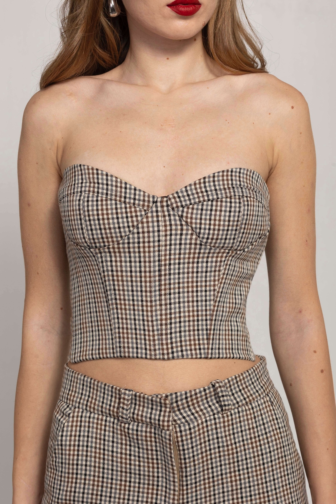 NESSA CHECKED CORSET