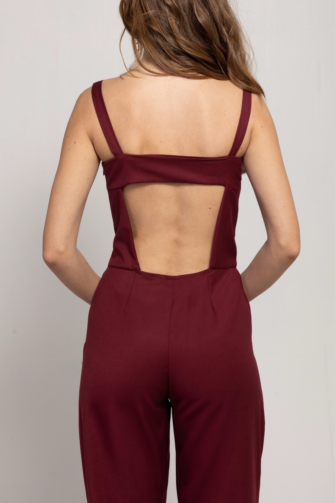 MAROON JUMPSUIT