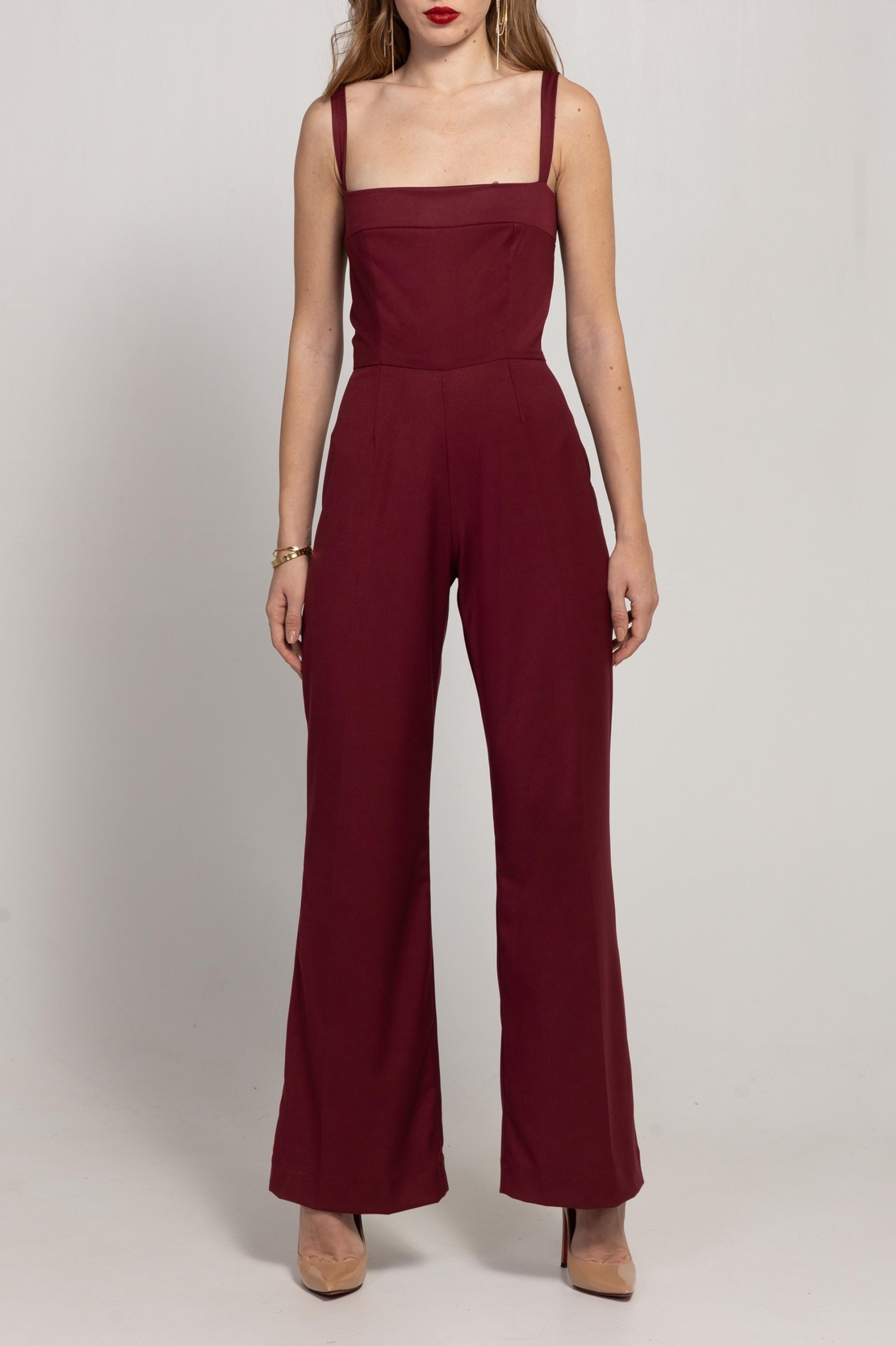 MAROON JUMPSUIT