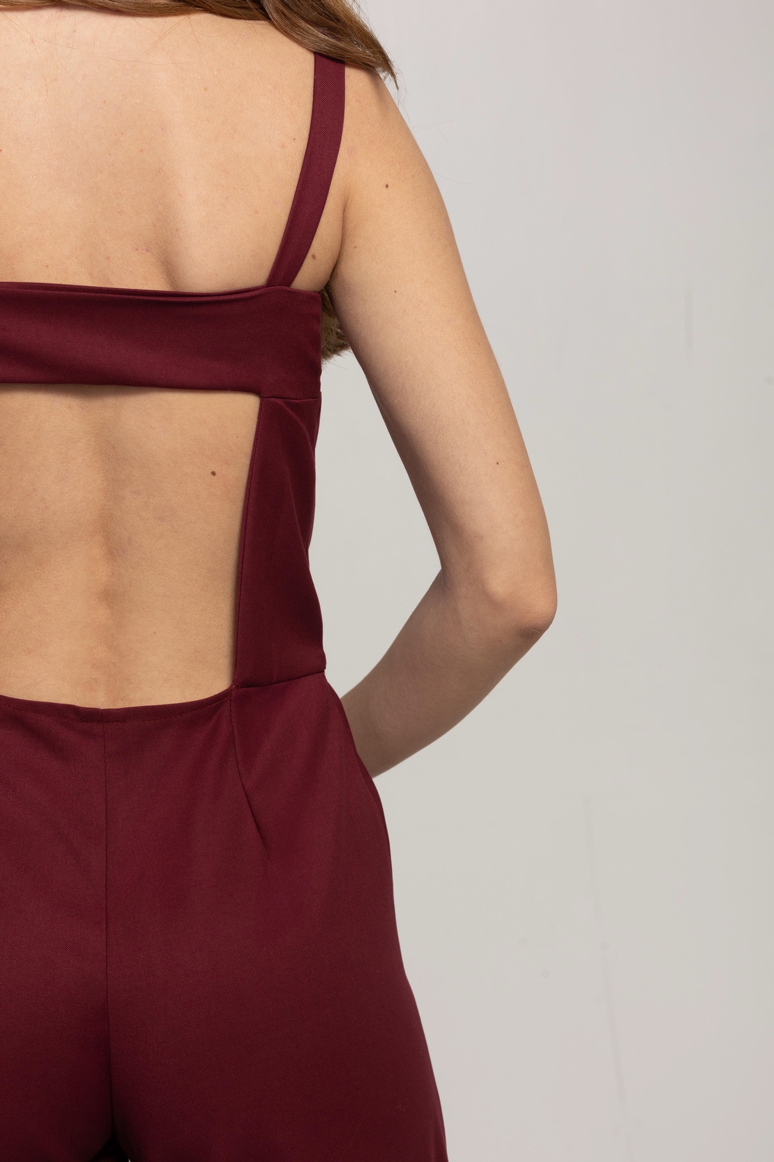 MAROON JUMPSUIT