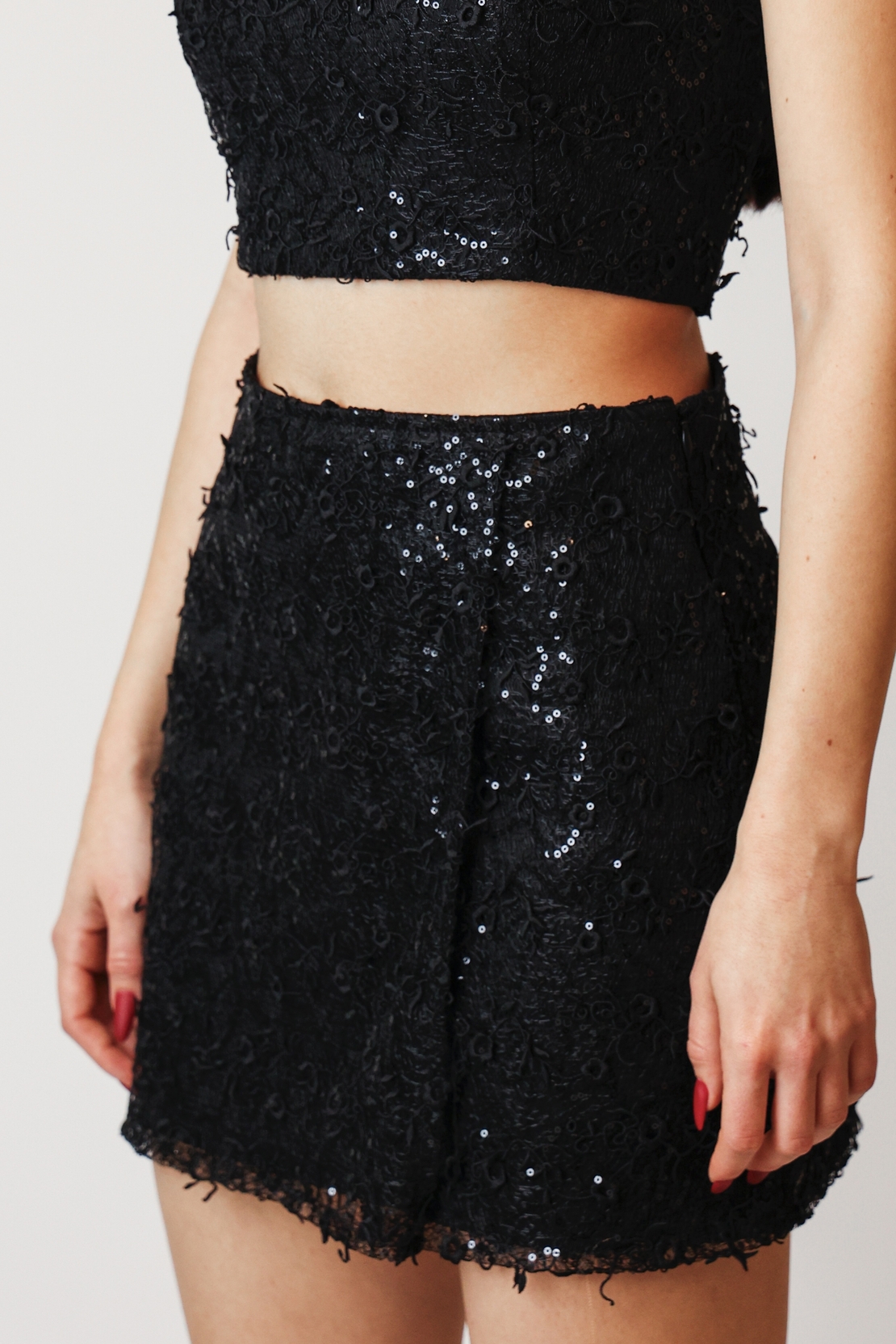 GOLDA BLACK MINISKIRT