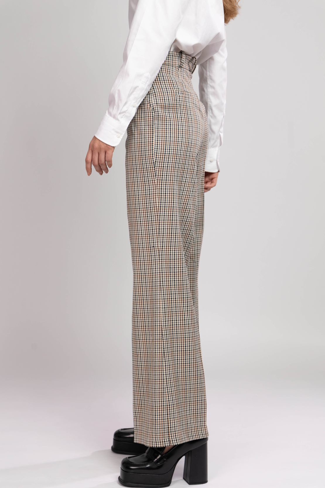 AYLA CHECKED TROUSERS