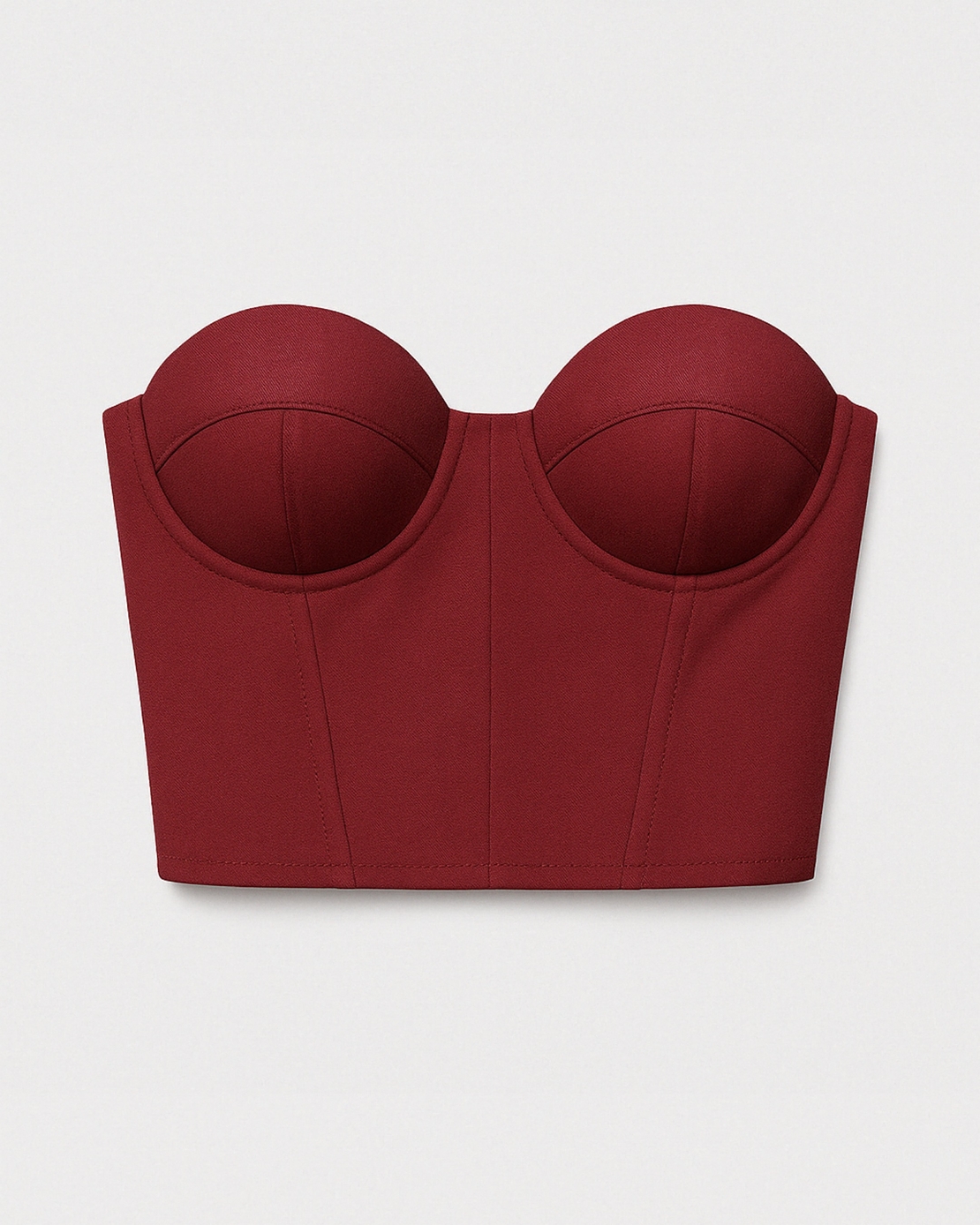 NESSA BURGUNDY CORSET