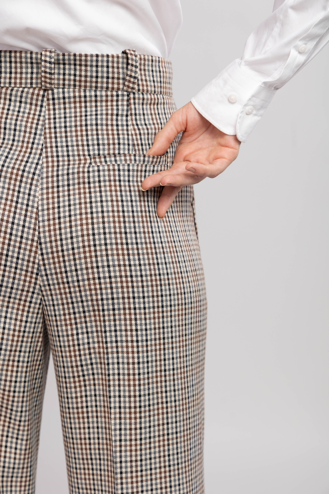 AYLA CHECKED TROUSERS