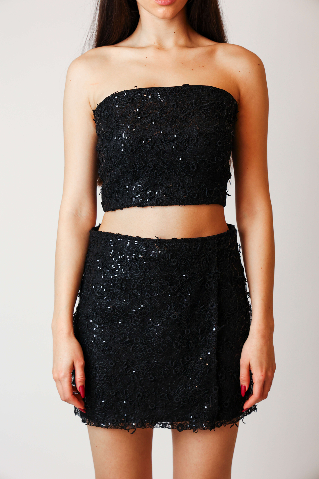 GOLDA BLACK MINISKIRT