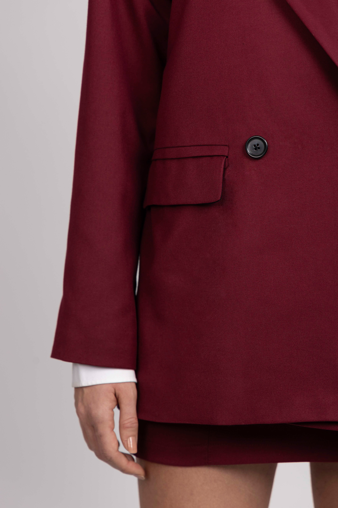 AMARA BURGUNDY BLAZER