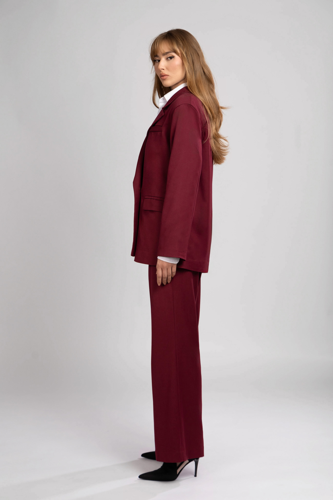 AMARA BURGUNDY CO-ORD SET