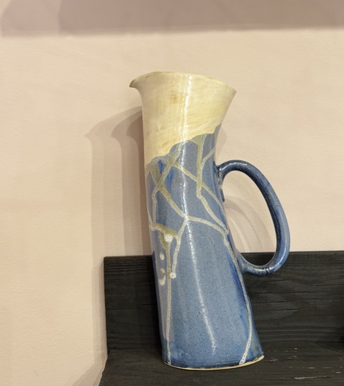 Авторски керамичен съд с дръжка – Емилия Милчева (Уникат)