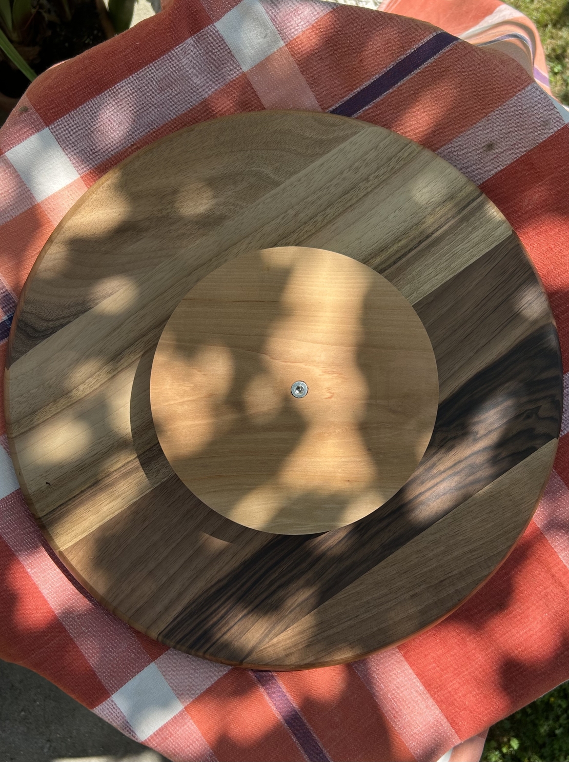 Дървено въртящо плато - малко