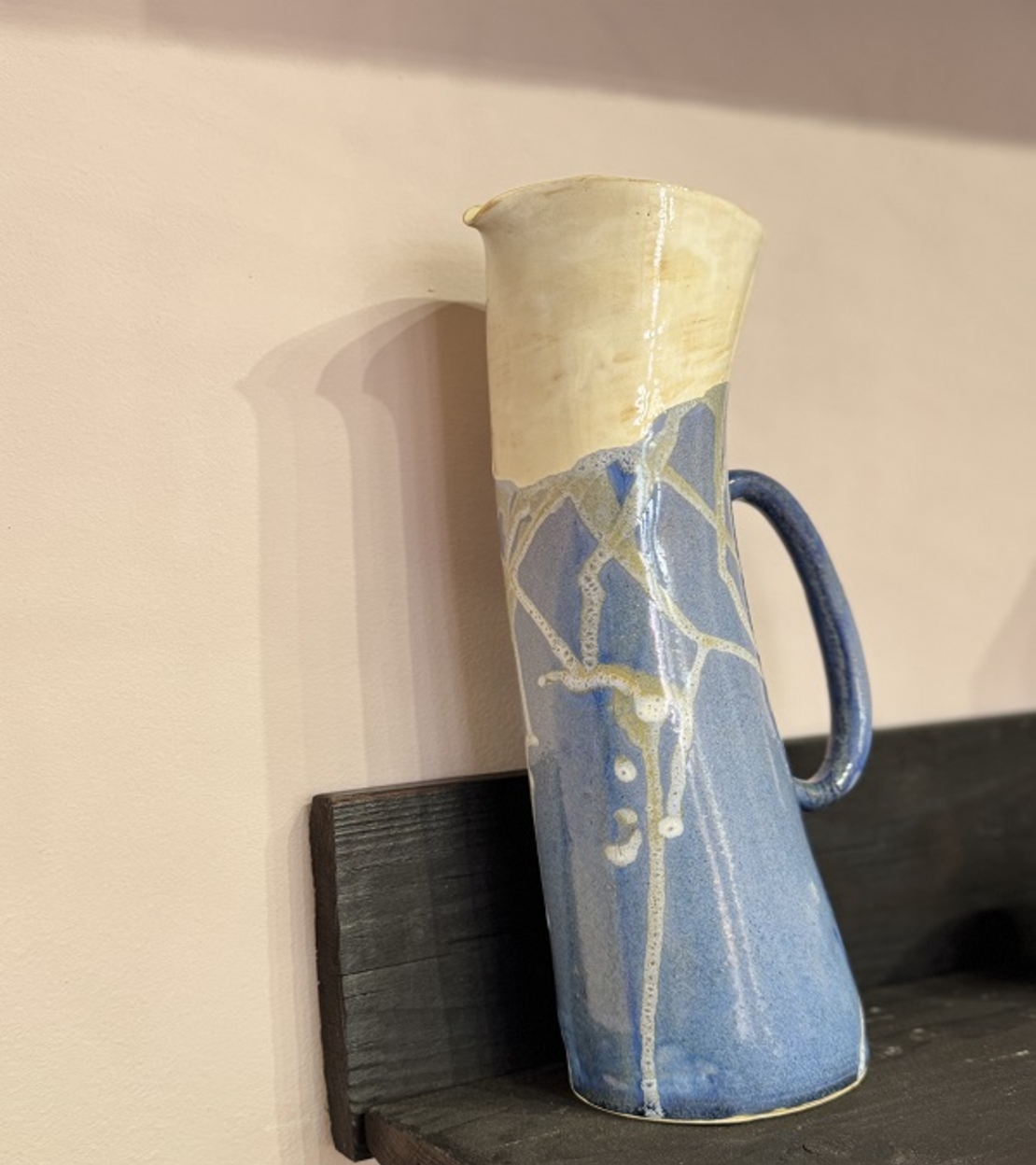 Авторски керамичен съд с дръжка – Емилия Милчева (Уникат)