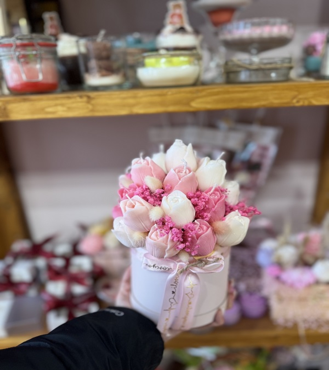 Аранжиран букет от ароматни свещи – 