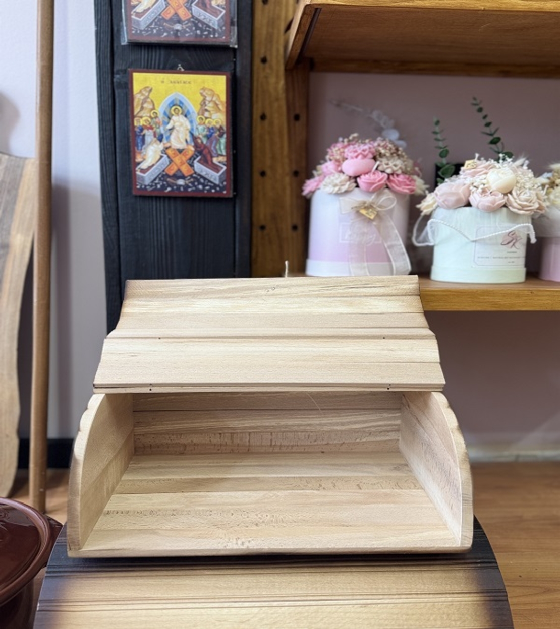 Ръчно изработена декоративна дървена кутия за съхранение – Уют и Ред