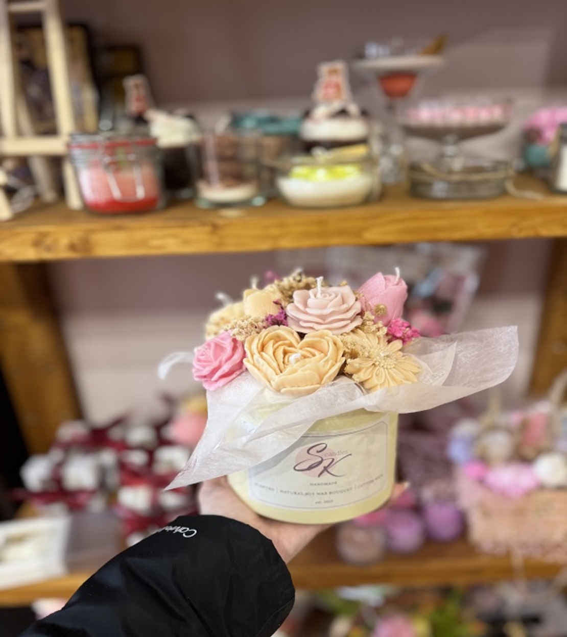 Аранжиран букет от ароматни свещи – 