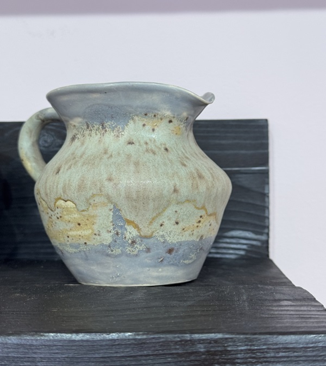 Авторска керамична каничка в синьо – Ръчна изработка от Емилия Милчева (Уникат)