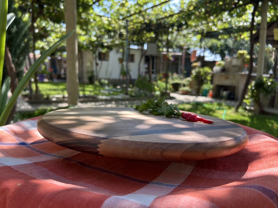 Дървено въртящо плато - малко