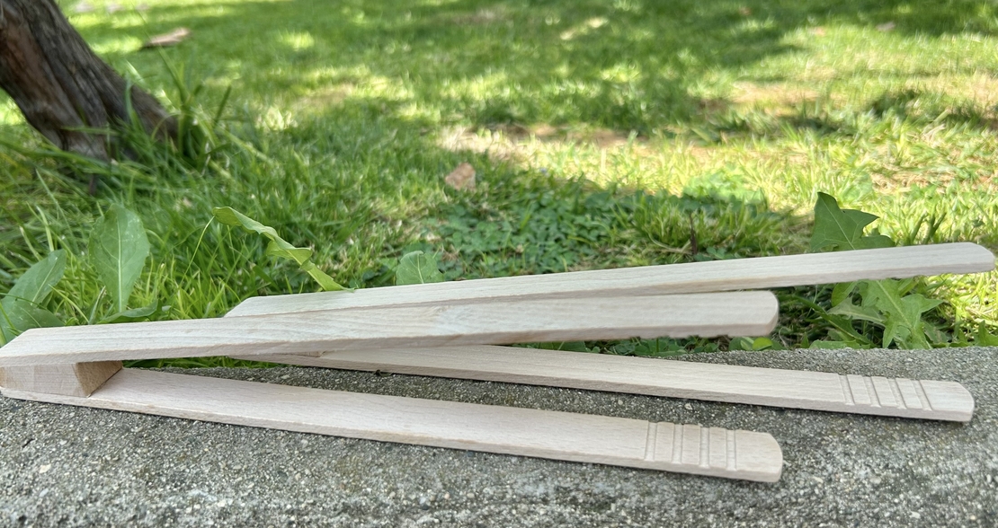 Дървени щипки за скара